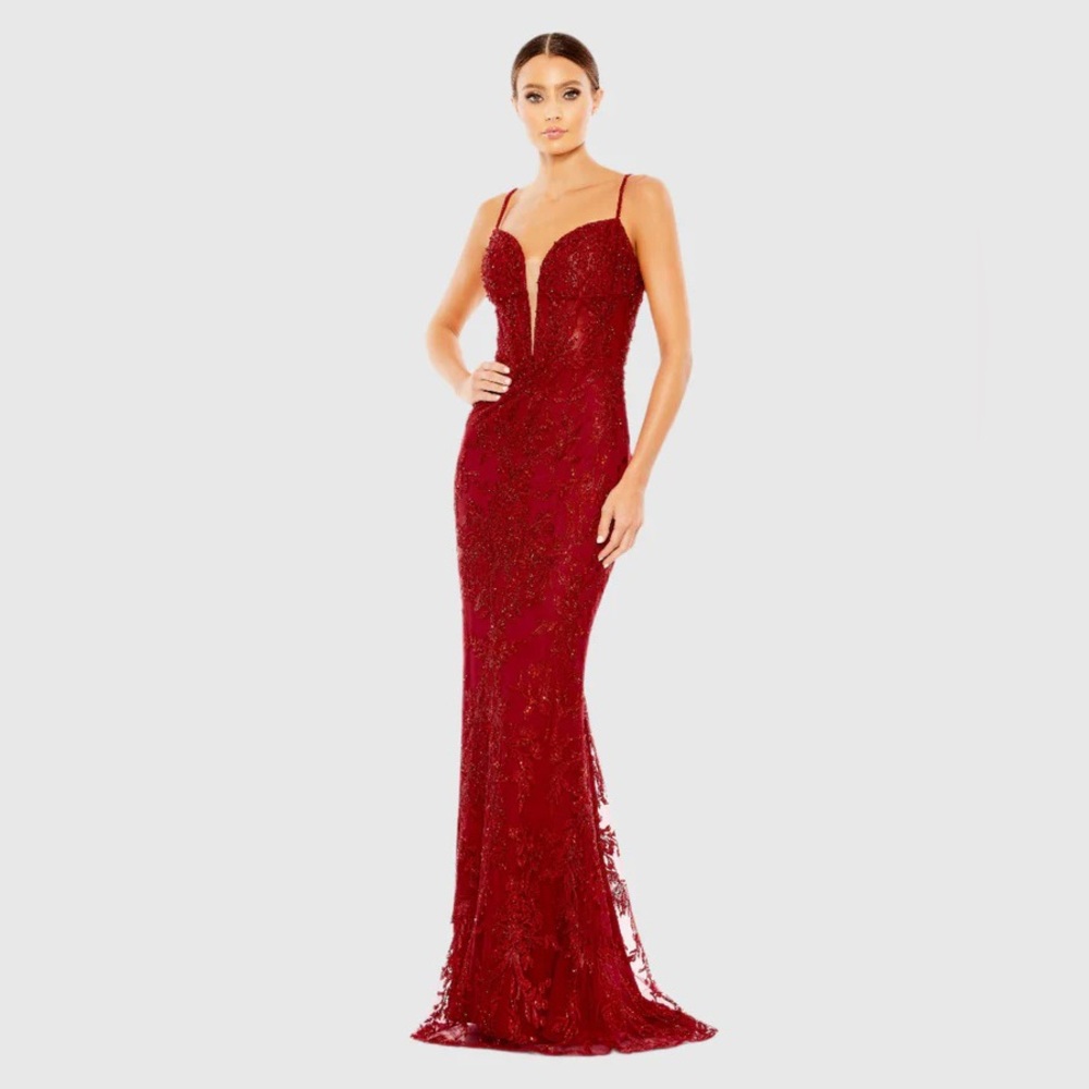 Elegant Red Evening Gown